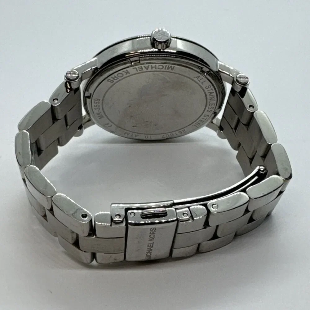 Michael Kors MK3559 Women Silver Stainless Steel Analog Dial Quartz Watch JNA298